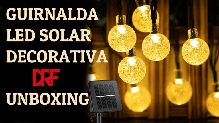 Ahorrarás energía y darás vida a tu jardín con las guirnaldas de luces solares